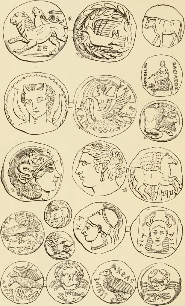 An illustration from The symbolical language of ancient art and mythology : an inquiry / by Richard Payne Knight., 1892, leaf 198