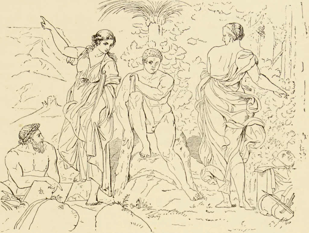 An illustration from The symbolical language of ancient art and mythology : an inquiry / by Richard Payne Knight., 1892, leaf 201