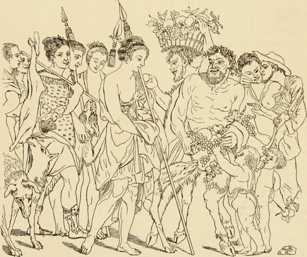 An illustration from The symbolical language of ancient art and mythology : an inquiry / by Richard Payne Knight., 1892, leaf 211