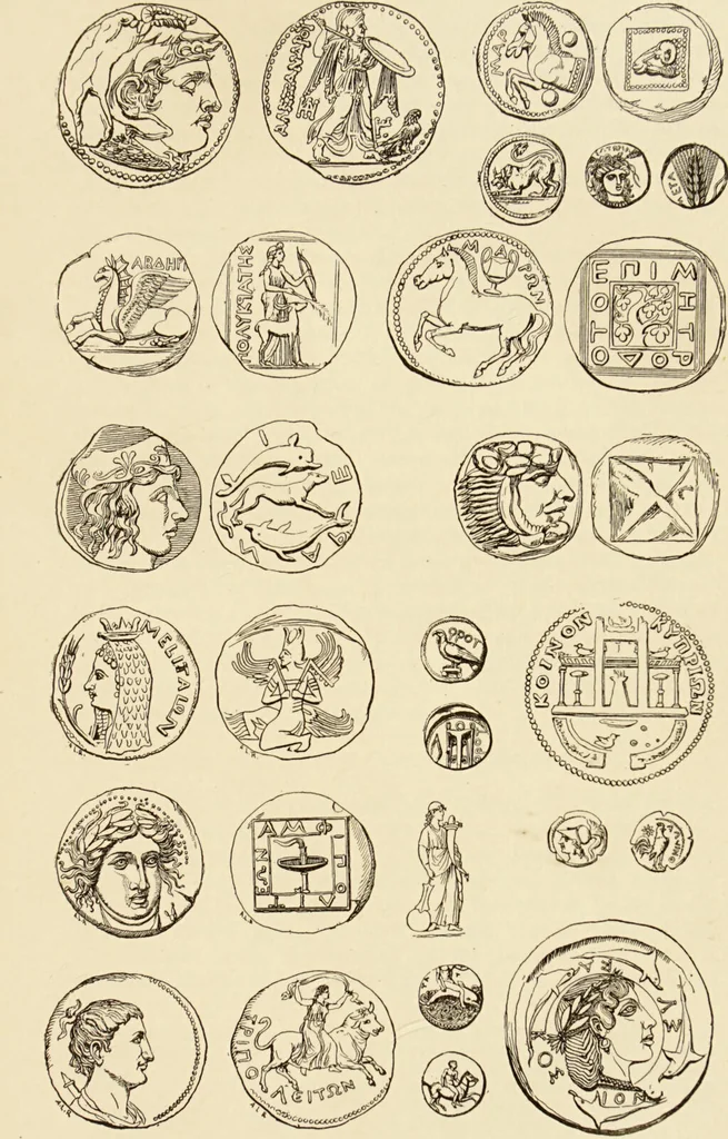 An illustration from The symbolical language of ancient art and mythology : an inquiry / by Richard Payne Knight., 1892, leaf 229