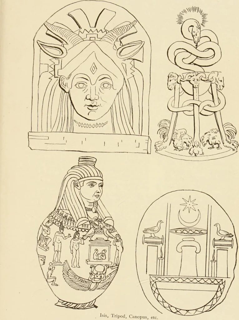 An illustration from The symbolical language of ancient art and mythology : an inquiry / by Richard Payne Knight., 1892, leaf 275