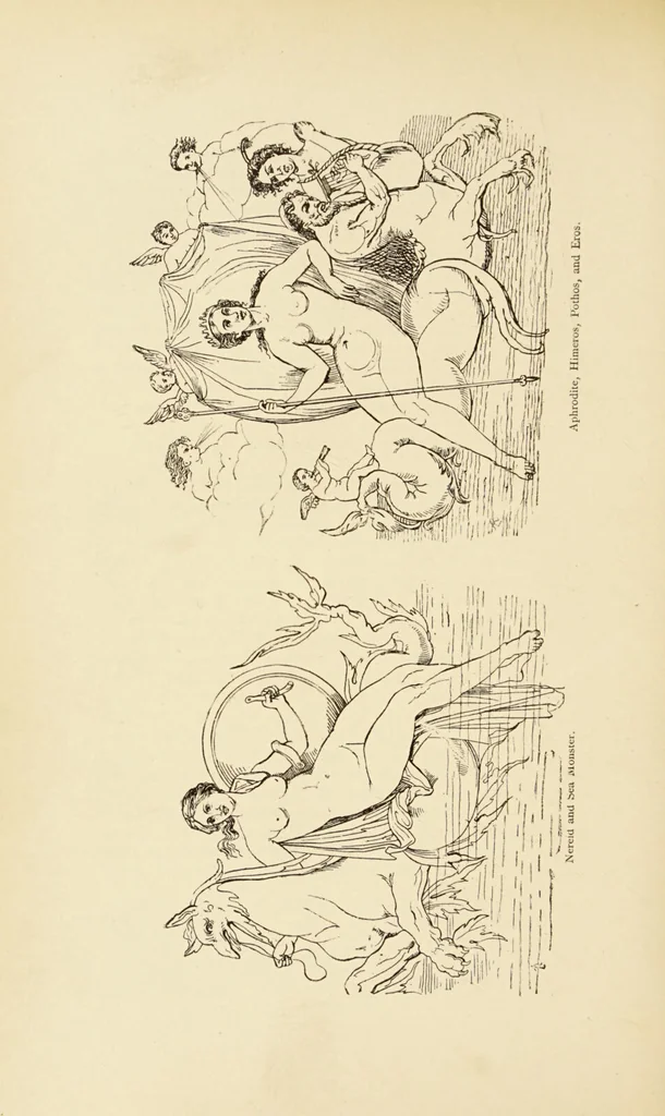 An illustration from The symbolical language of ancient art and mythology : an inquiry / by Richard Payne Knight., 1892, leaf 334