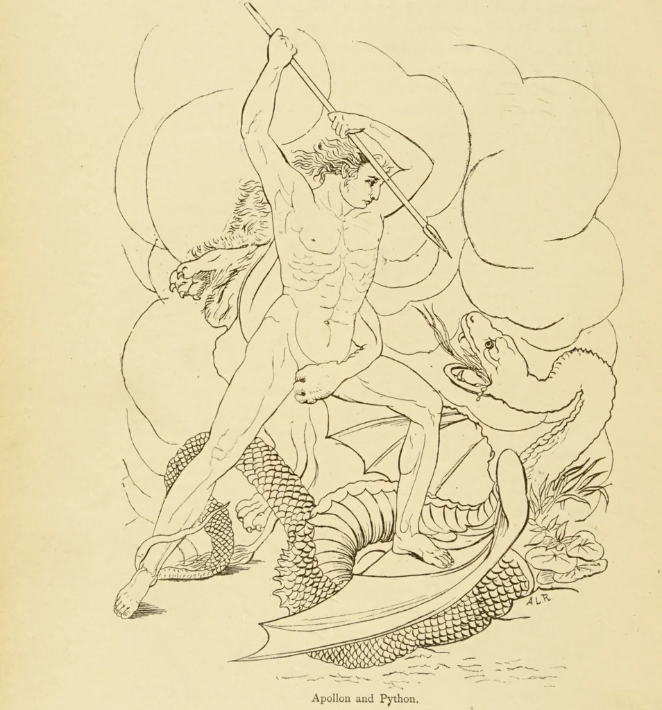 An illustration from The symbolical language of ancient art and mythology : an inquiry / by Richard Payne Knight., 1892, leaf 34