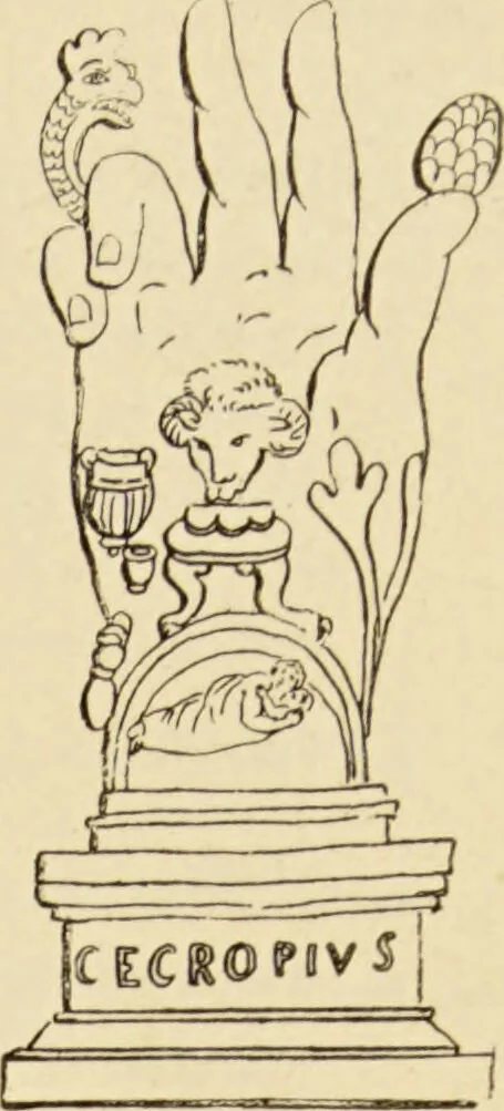 An illustration from The symbolical language of ancient art and mythology : an inquiry / by Richard Payne Knight., 1892, leaf 421