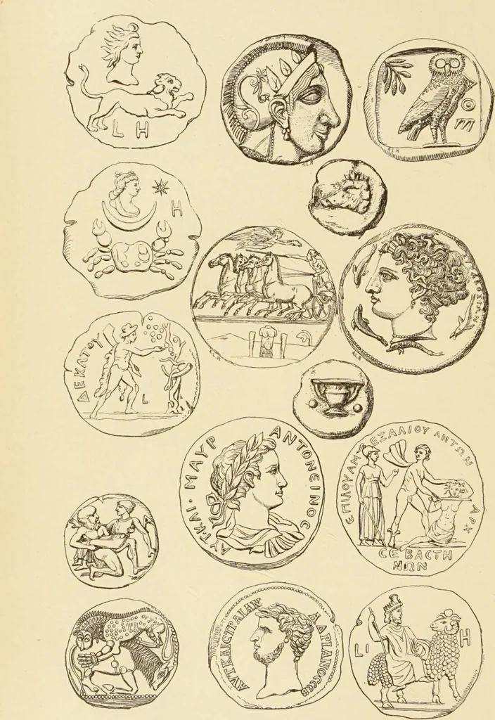 An illustration from The symbolical language of ancient art and mythology : an inquiry / by Richard Payne Knight., 1892, leaf 46