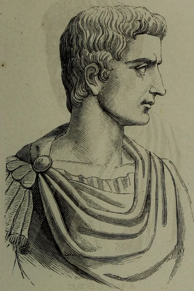 An illustration from La tête humaine : études de phrénologie et de physiognomonie appliquées aux personnages célèbres de l'antiquité et des temps modernes : avec 75 figures intercalées dans le texte / par Charles Rouvin., 1877, leaf 137