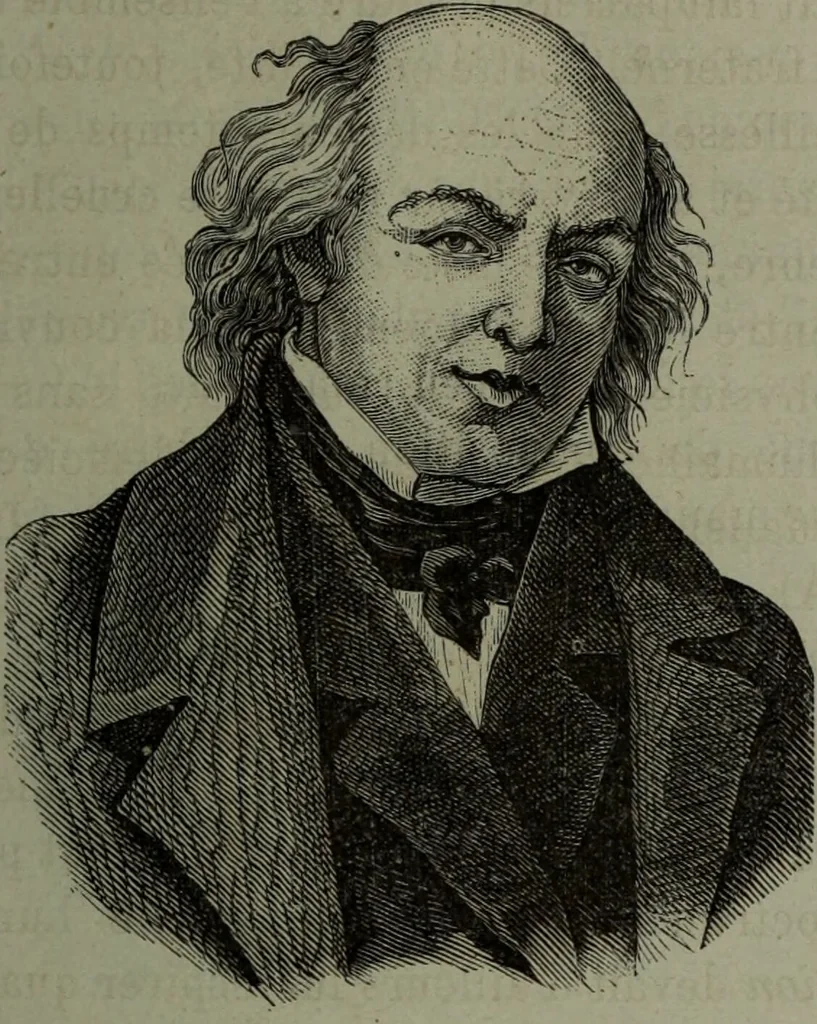 An illustration from La tête humaine : études de phrénologie et de physiognomonie appliquées aux personnages célèbres de l'antiquité et des temps modernes : avec 75 figures intercalées dans le texte / par Charles Rouvin., 1877, leaf 201