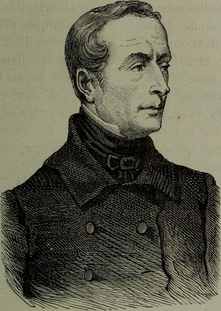 An illustration from La tête humaine : études de phrénologie et de physiognomonie appliquées aux personnages célèbres de l'antiquité et des temps modernes : avec 75 figures intercalées dans le texte / par Charles Rouvin., 1877, leaf 203