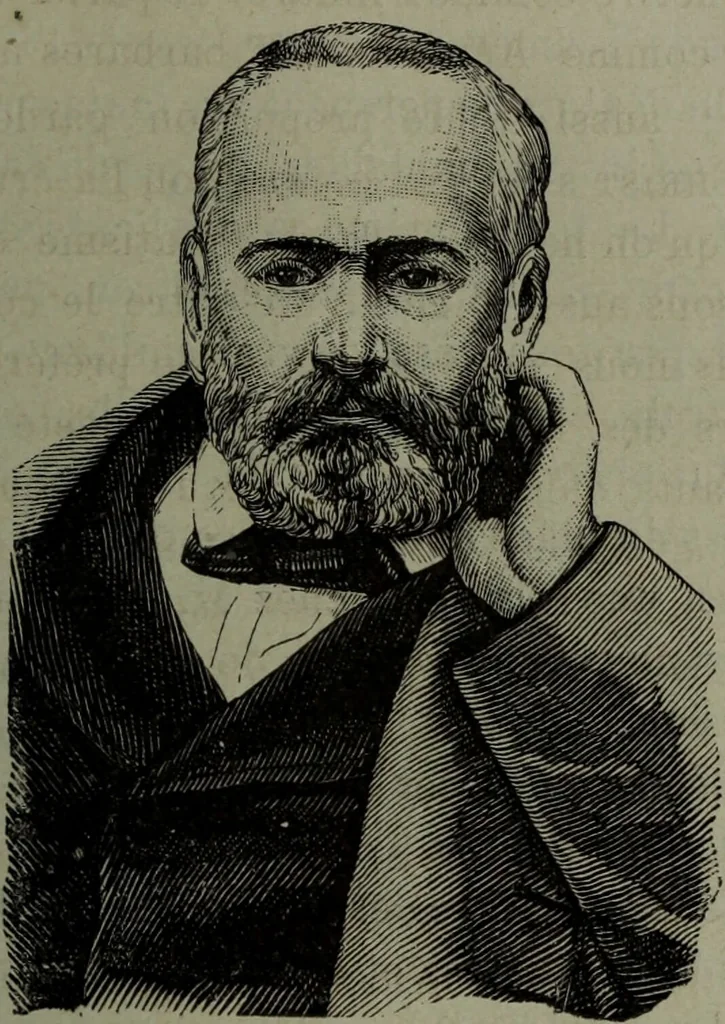 An illustration from La tête humaine : études de phrénologie et de physiognomonie appliquées aux personnages célèbres de l'antiquité et des temps modernes : avec 75 figures intercalées dans le texte / par Charles Rouvin., 1877, leaf 205