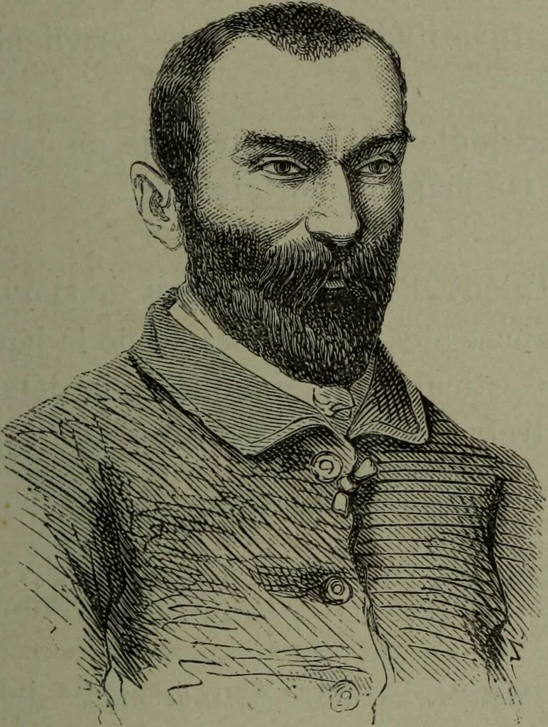 An illustration from La tête humaine : études de phrénologie et de physiognomonie appliquées aux personnages célèbres de l'antiquité et des temps modernes : avec 75 figures intercalées dans le texte / par Charles Rouvin., 1877, leaf 45