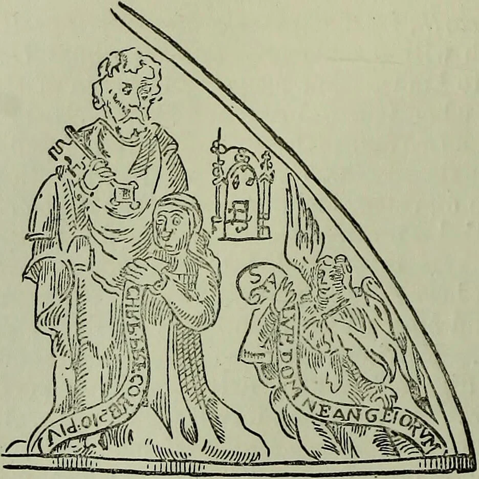 An illustration from Nicholas Flammel : his exposition of the hieroglyphical figures which he caused to be painted upon an arch in St. Innocents church yard in Paris : concerning both the theory and practice of the philosophers stone / faithfully and religiously done into English out of the French copy, by Eirenaeus Orandus., 1890, leaf 62