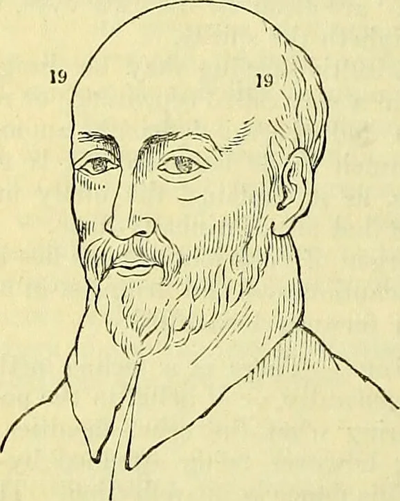An illustration from Outlines of phrenology / by the late J.G. Spurzheim., 1844, leaf 14