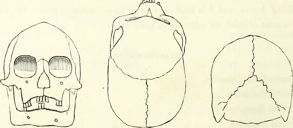 An illustration from Crania americana or, A comparative view of the skulls of various aboriginal nations of North and South America : to which is prefixed an essay on the varities of the human species / by Samuel George Morton., 1839, leaf 130