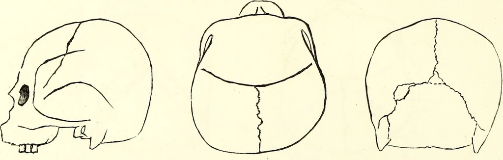An illustration from Crania americana or, A comparative view of the skulls of various aboriginal nations of North and South America : to which is prefixed an essay on the varities of the human species / by Samuel George Morton., 1839, leaf 152