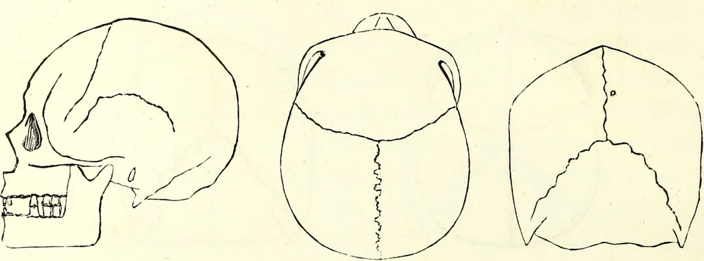 An illustration from Crania americana or, A comparative view of the skulls of various aboriginal nations of North and South America : to which is prefixed an essay on the varities of the human species / by Samuel George Morton., 1839, leaf 192