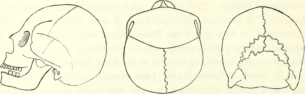 An illustration from Crania americana or, A comparative view of the skulls of various aboriginal nations of North and South America : to which is prefixed an essay on the varities of the human species / by Samuel George Morton., 1839, leaf 220
