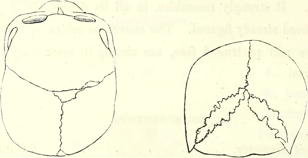 An illustration from Crania americana or, A comparative view of the skulls of various aboriginal nations of North and South America : to which is prefixed an essay on the varities of the human species / by Samuel George Morton., 1839, leaf 236