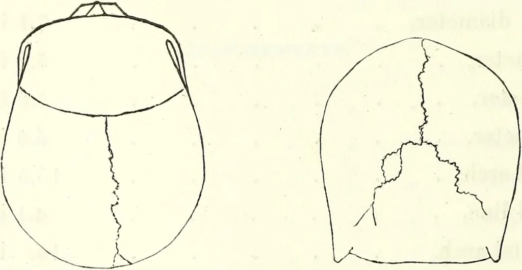 An illustration from Crania americana or, A comparative view of the skulls of various aboriginal nations of North and South America : to which is prefixed an essay on the varities of the human species / by Samuel George Morton., 1839, leaf 256