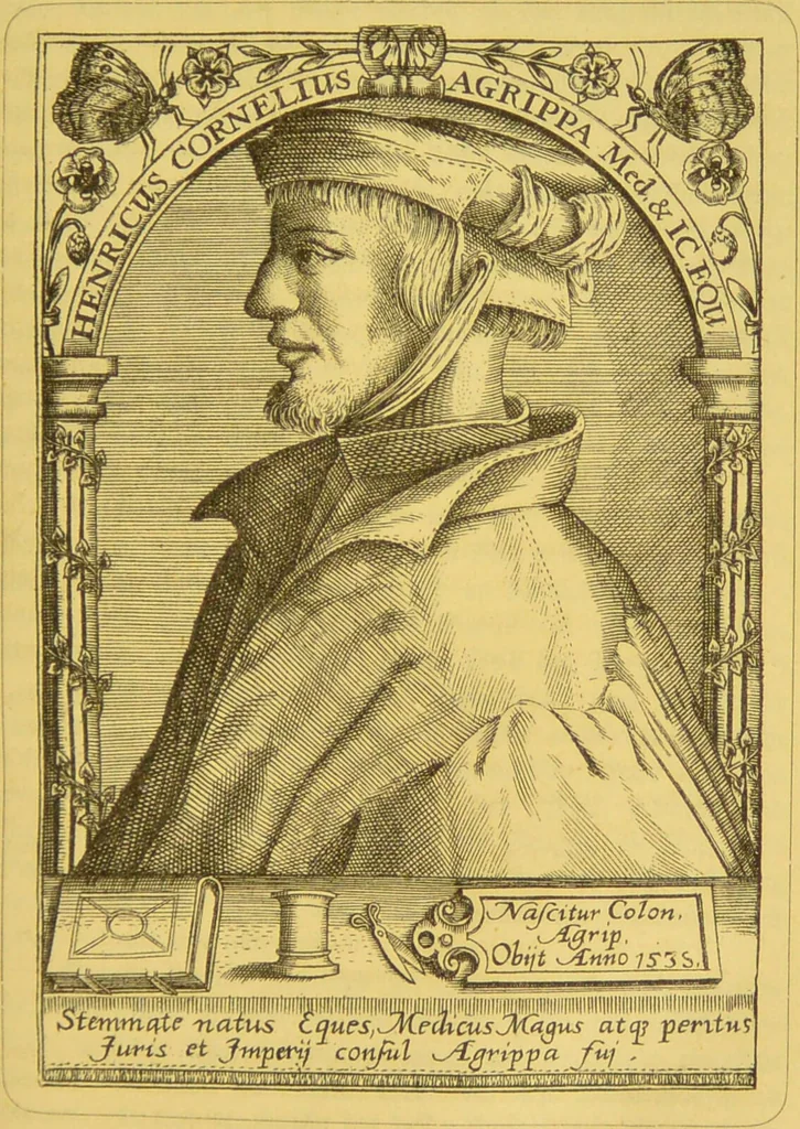 An illustration from Doctor Johann Weyer, ein rheinischer Arzt, der erste Bekämpfer des Hexenwahns : ein Beitrag zur deutschen Kulturgeschichte des 16. Jahrhunderts ; mit den Bildnissen Weyers und seines Lehrers Agrippa., 1885, leaf 35