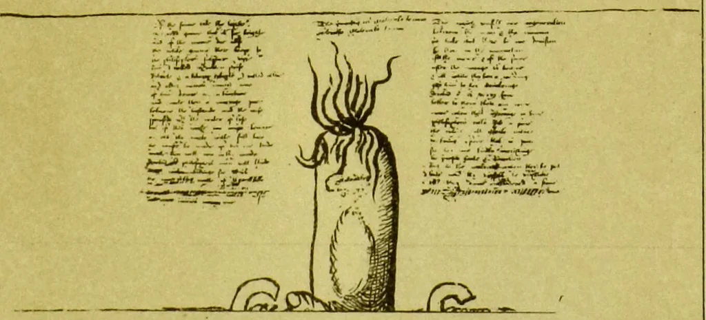 An illustration from Account of an alchemical roll on parchment, presented by the Earl of Cromarty in 1707 to the Royal College of Physicians of Edinburgh / with notes by John Small, M.A., 1876, leaf 20
