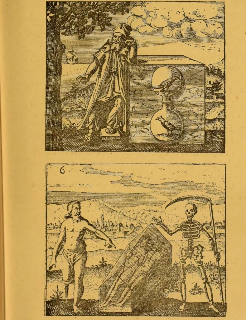 An illustration from Théories & symboles des alchimistes : le grand-oeuvre : suivi d'un essai sur la bibliographie alchimique due XIXe sìecle., 1891, leaf 119