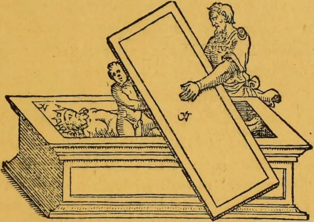 An illustration from Théories & symboles des alchimistes : le grand-oeuvre : suivi d'un essai sur la bibliographie alchimique due XIXe sìecle., 1891, leaf 129