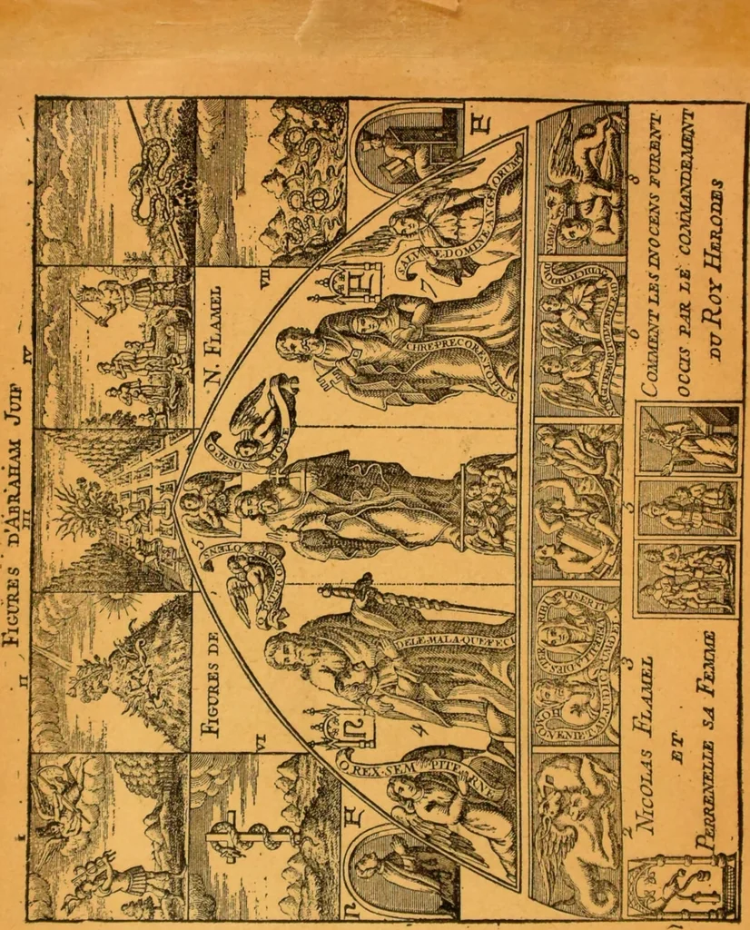 An illustration from Théories & symboles des alchimistes : le grand-oeuvre : suivi d'un essai sur la bibliographie alchimique due XIXe sìecle., 1891, leaf 8