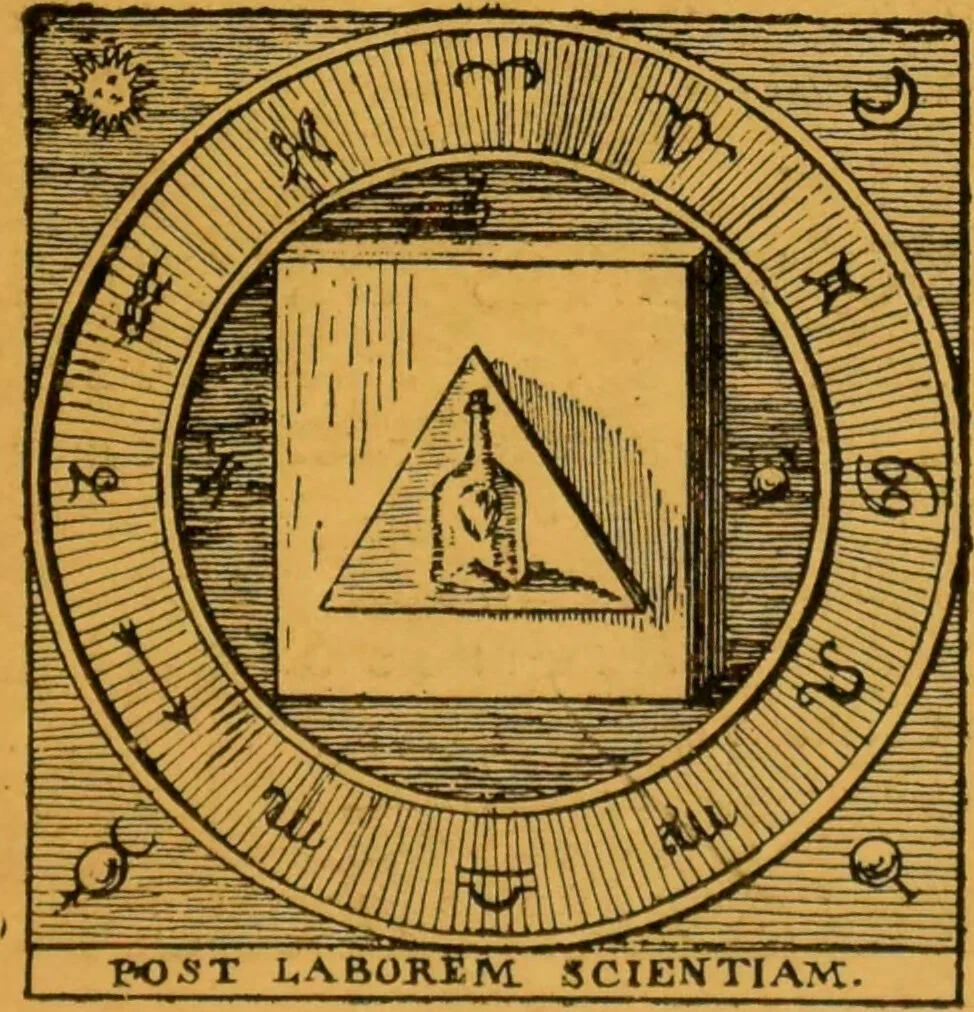 An illustration from Théories & symboles des alchimistes : le grand-oeuvre : suivi d'un essai sur la bibliographie alchimique due XIXe sìecle., 1891, leaf 9