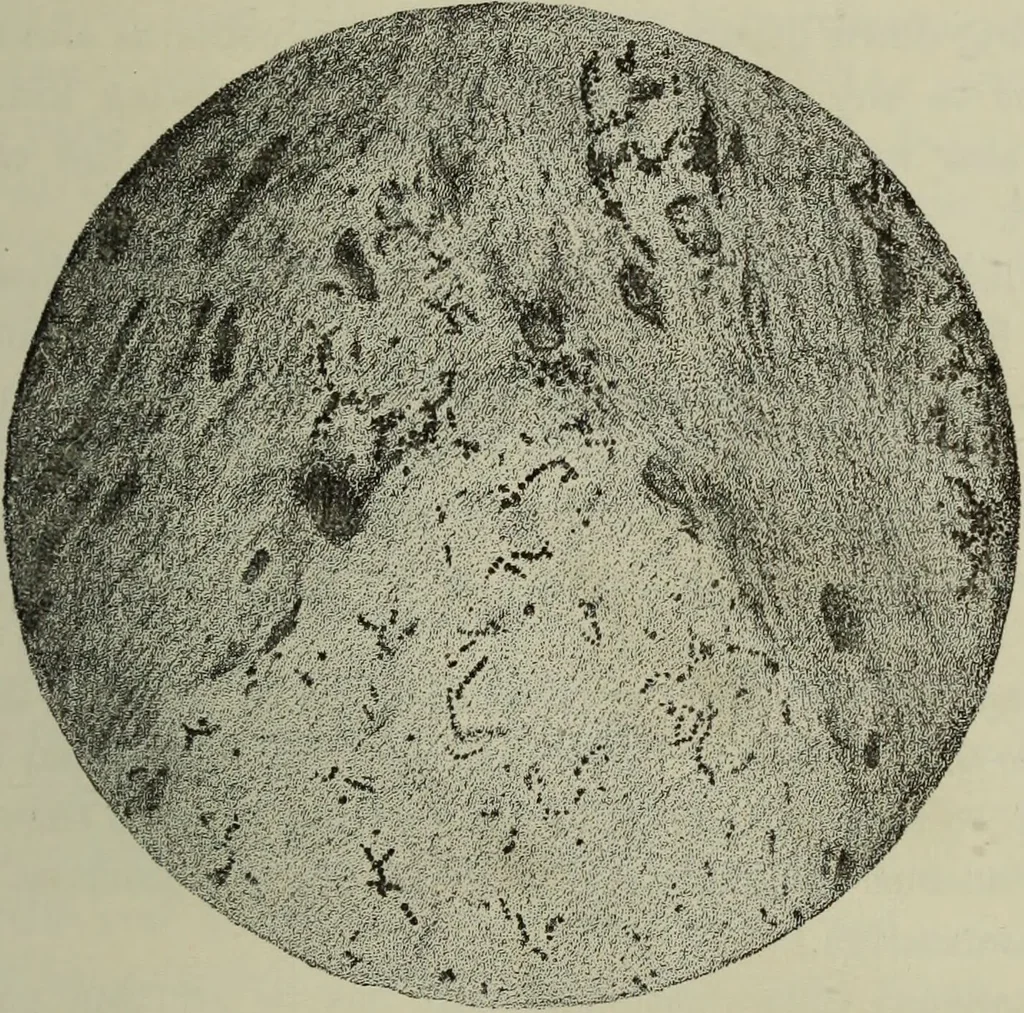 An illustration from A treatise on diseases of the skin with special reference to their diagnosis and treatment : including an analysis of 12,000 consecutive cases / Thomas McCall Anderson., 1894, leaf 285
