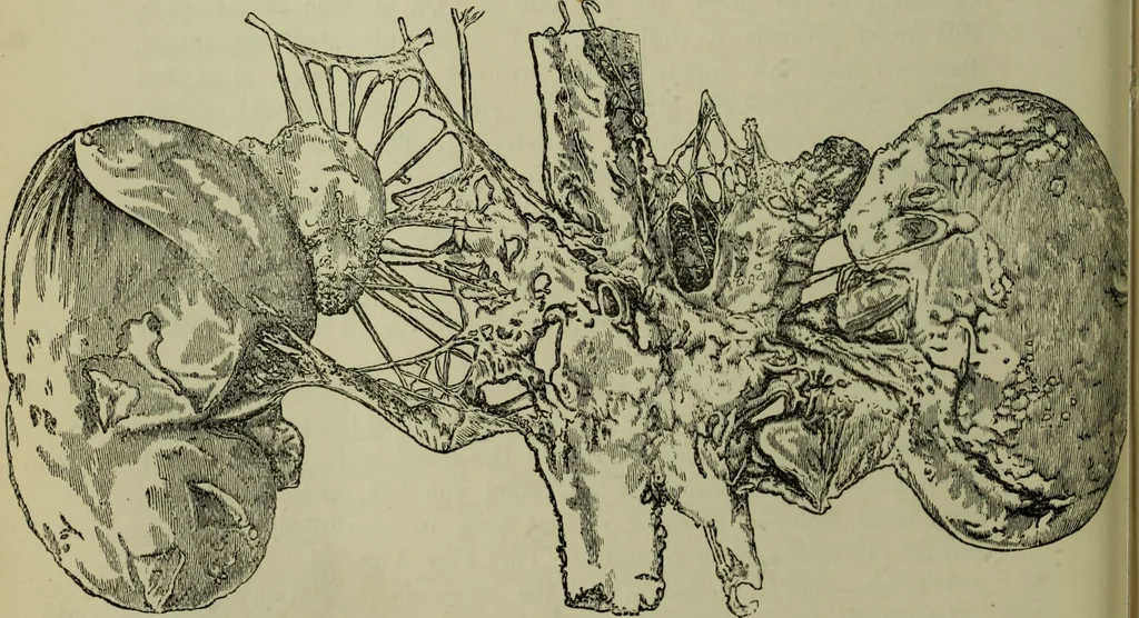 An illustration from A treatise on diseases of the skin with special reference to their diagnosis and treatment : including an analysis of 12,000 consecutive cases / Thomas McCall Anderson., 1894, leaf 66