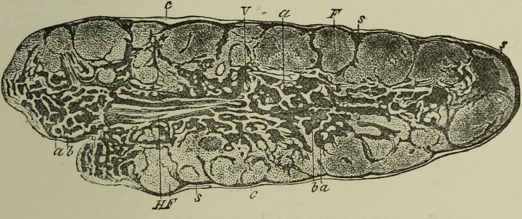 An illustration from A treatise on diseases of the skin with special reference to their diagnosis and treatment : including an analysis of 12,000 consecutive cases / Thomas McCall Anderson., 1894, leaf 831
