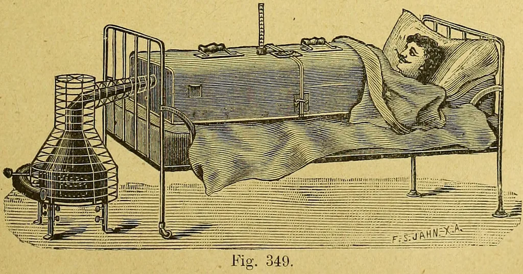 An illustration from La nuova medicina natural : trattato d'insegnamento e di consultazione sul metodo di curare e di guarire le malattie seguendo le leggi di natura / di F.E. Bilz., 1895, leaf 351