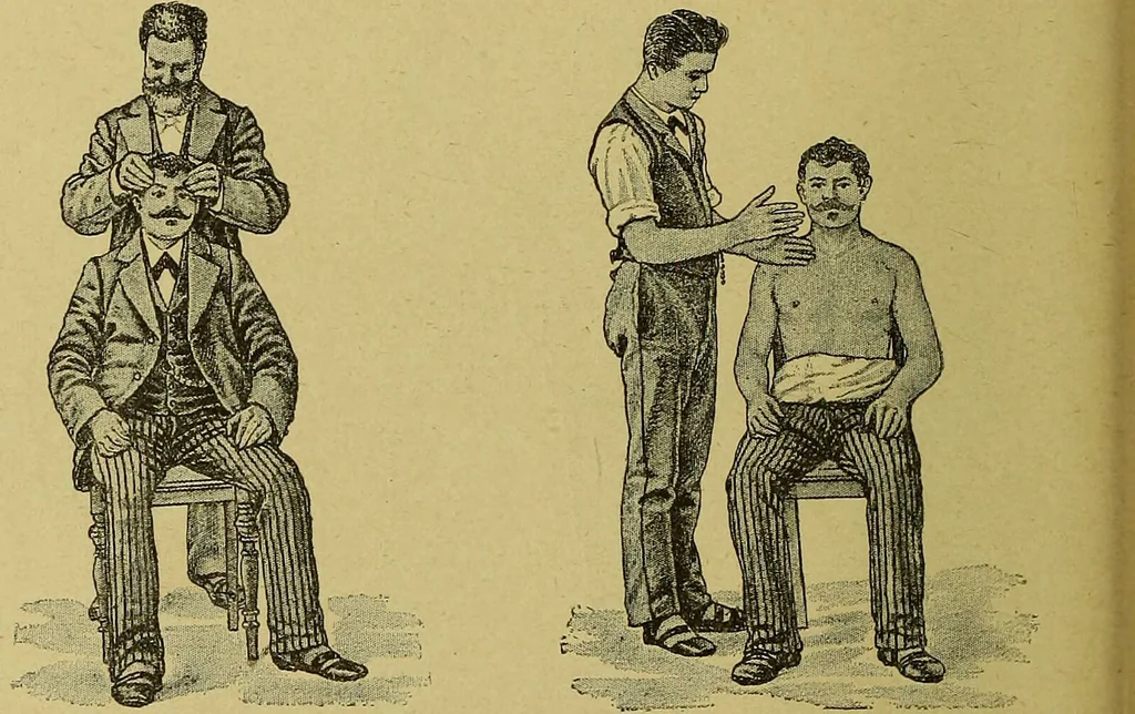 An illustration from La nuova medicina natural : trattato d'insegnamento e di consultazione sul metodo di curare e di guarire le malattie seguendo le leggi di natura / di F.E. Bilz., 1895, leaf 376
