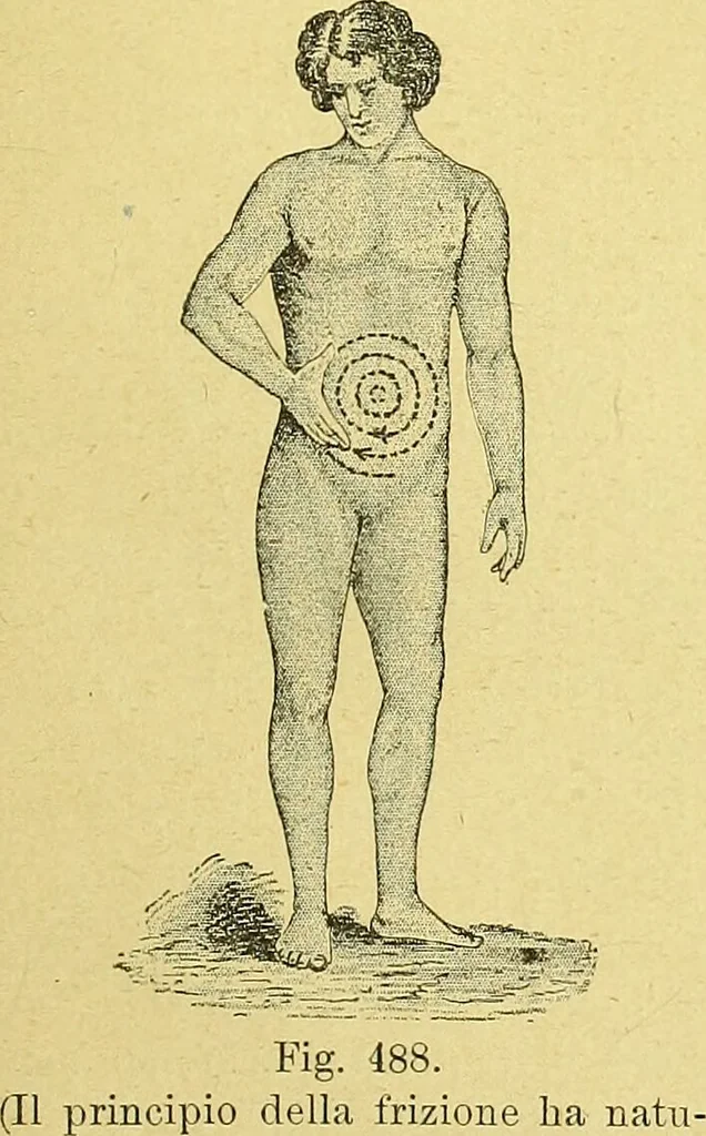 An illustration from La nuova medicina natural : trattato d'insegnamento e di consultazione sul metodo di curare e di guarire le malattie seguendo le leggi di natura / di F.E. Bilz., 1895, leaf 377
