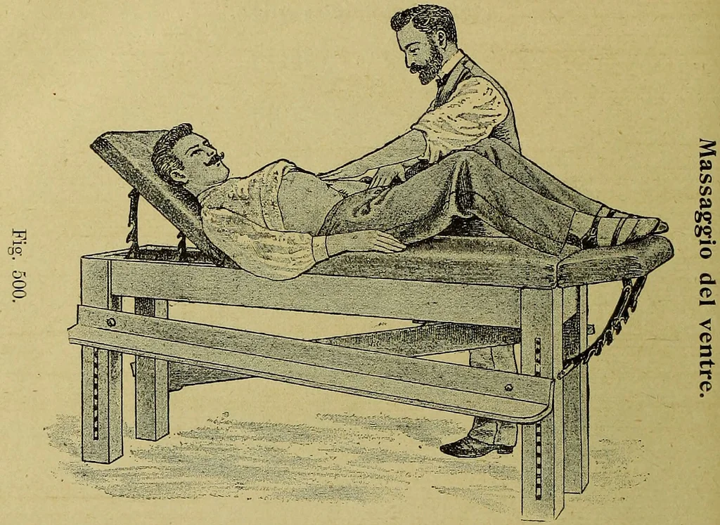 An illustration from La nuova medicina natural : trattato d'insegnamento e di consultazione sul metodo di curare e di guarire le malattie seguendo le leggi di natura / di F.E. Bilz., 1895, leaf 386
