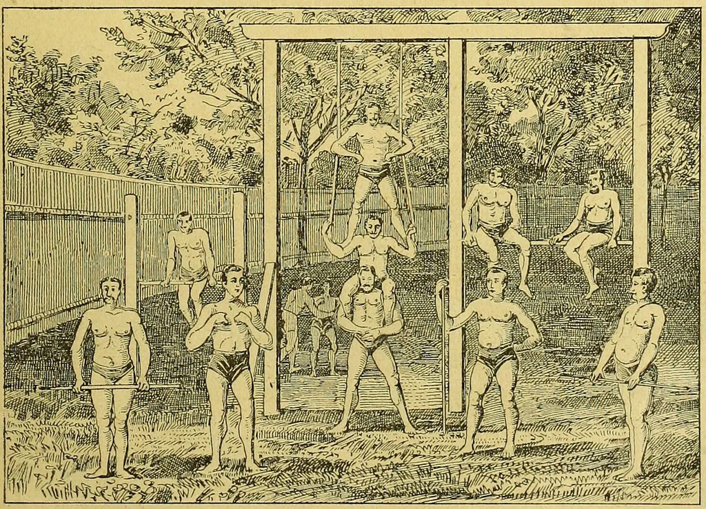 An illustration from La nuova medicina natural : trattato d'insegnamento e di consultazione sul metodo di curare e di guarire le malattie seguendo le leggi di natura / di F.E. Bilz., 1895, leaf 409
