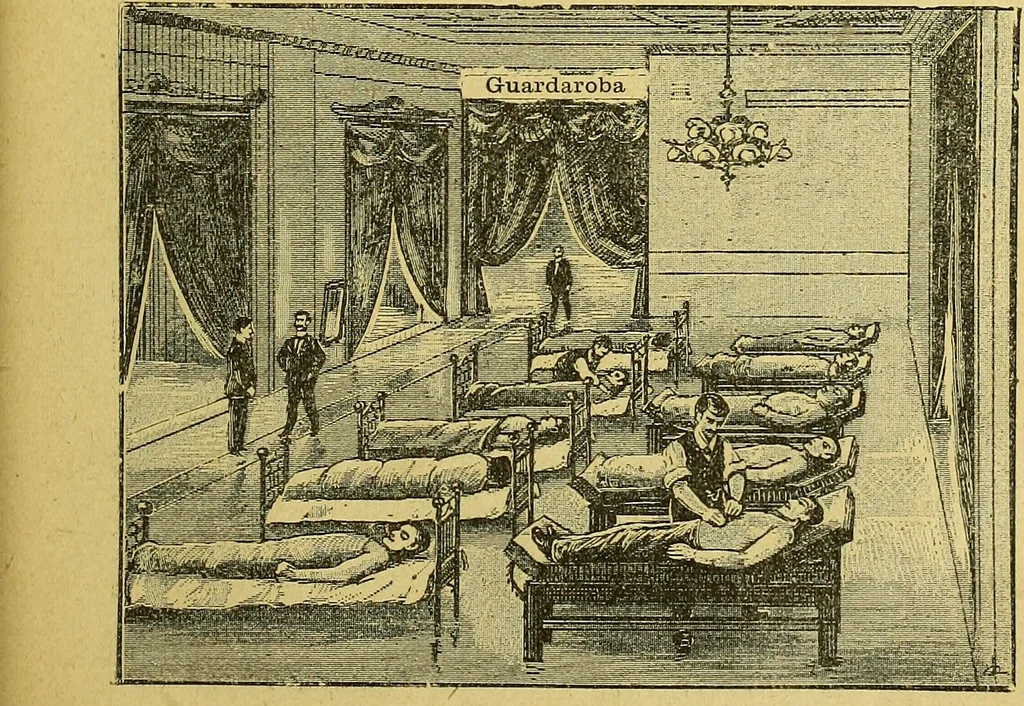 An illustration from La nuova medicina natural : trattato d'insegnamento e di consultazione sul metodo di curare e di guarire le malattie seguendo le leggi di natura / di F.E. Bilz., 1895, leaf 413
