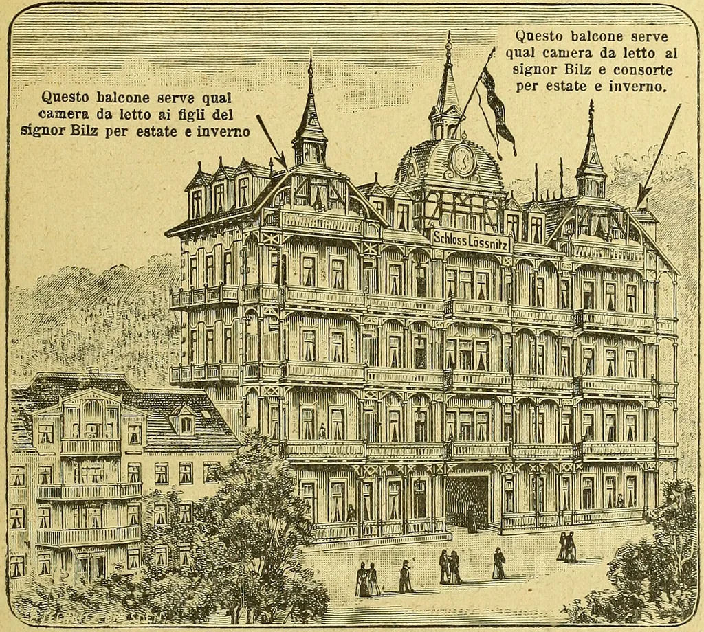 An illustration from La nuova medicina natural : trattato d'insegnamento e di consultazione sul metodo di curare e di guarire le malattie seguendo le leggi di natura / di F.E. Bilz., 1895, leaf 415