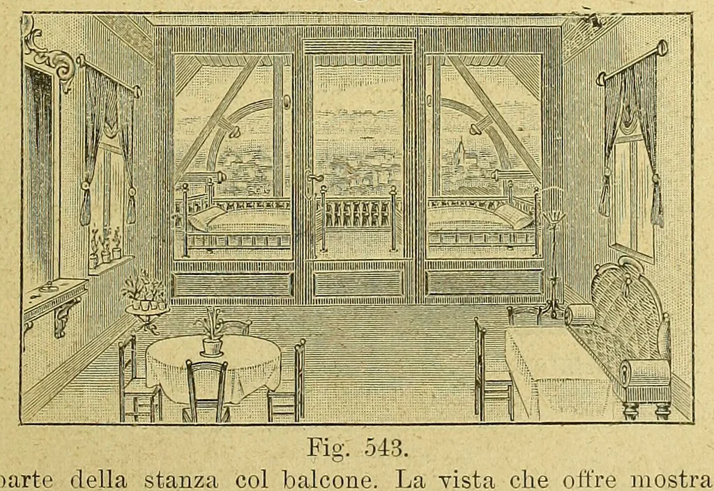 An illustration from La nuova medicina natural : trattato d'insegnamento e di consultazione sul metodo di curare e di guarire le malattie seguendo le leggi di natura / di F.E. Bilz., 1895, leaf 415