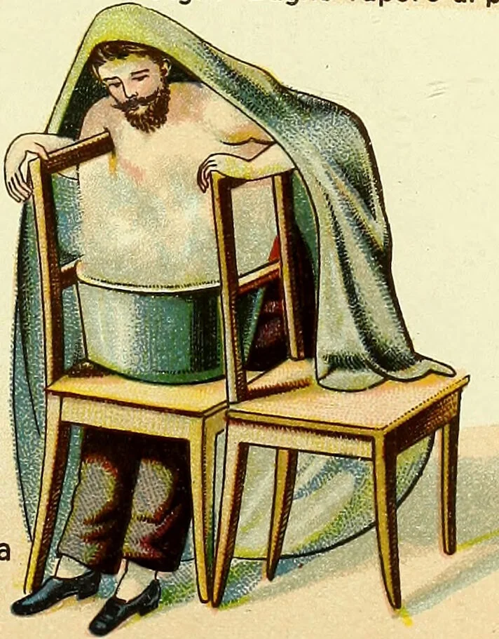 An illustration from La nuova medicina natural : trattato d'insegnamento e di consultazione sul metodo di curare e di guarire le malattie seguendo le leggi di natura / di F.E. Bilz., 1895, leaf 61