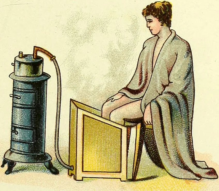 An illustration from La nuova medicina natural : trattato d'insegnamento e di consultazione sul metodo di curare e di guarire le malattie seguendo le leggi di natura / di F.E. Bilz., 1895, leaf 61