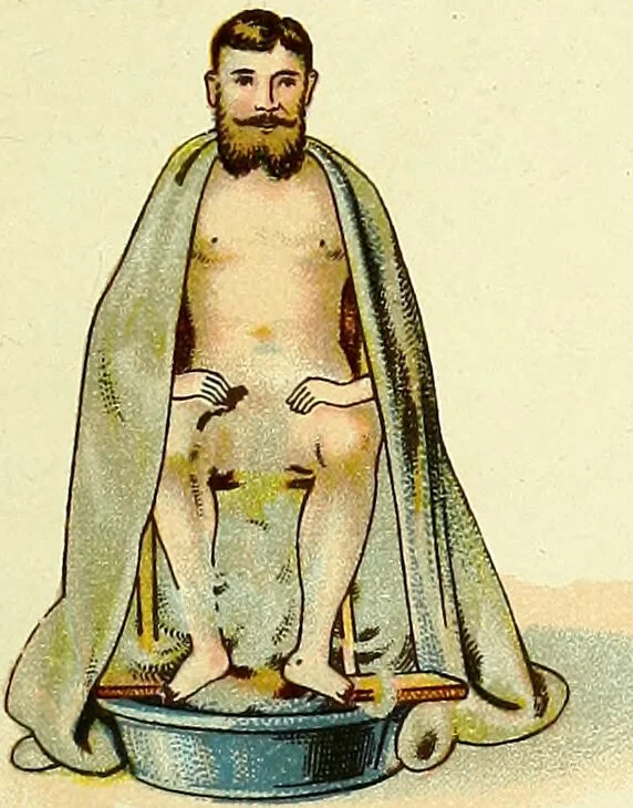 An illustration from La nuova medicina natural : trattato d'insegnamento e di consultazione sul metodo di curare e di guarire le malattie seguendo le leggi di natura / di F.E. Bilz., 1895, leaf 61