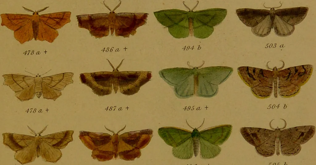 An illustration from Index entomologicus, or, A complete illustrated catalogue, consisting of upwards of two thousand accurately coloured figures of the lepidopterous insects of Great Britain / by W. Wood., 1854, leaf 191