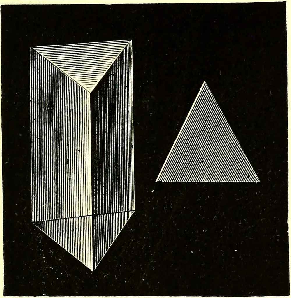 An illustration from Spectrum analysis in its application to terrestrial substances, and the physical constitution of the heavenly bodies / familiarly explained by H. Schellen ; translated from the second enlarged and revised German edition by Jane and Caroline Lassell ; edited with notes by William Huggins ; with numerous woodcuts and coloured plates, and Ångström's and Kirchhoff's maps., 1872, leaf 105