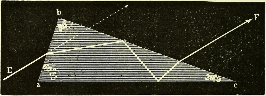 An illustration from Spectrum analysis in its application to terrestrial substances, and the physical constitution of the heavenly bodies / familiarly explained by H. Schellen ; translated from the second enlarged and revised German edition by Jane and Caroline Lassell ; edited with notes by William Huggins ; with numerous woodcuts and coloured plates, and Ångström's and Kirchhoff's maps., 1872, leaf 146