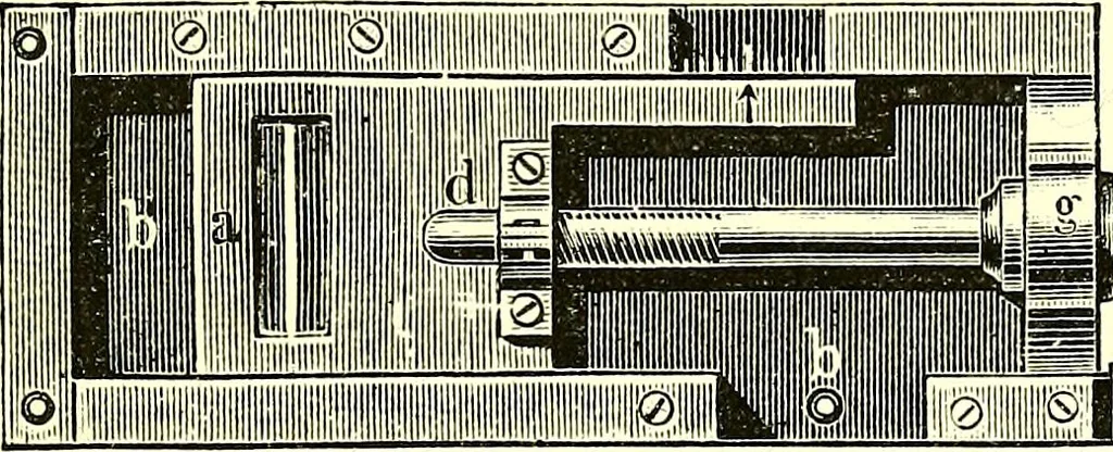 An illustration from Spectrum analysis in its application to terrestrial substances, and the physical constitution of the heavenly bodies / familiarly explained by H. Schellen ; translated from the second enlarged and revised German edition by Jane and Caroline Lassell ; edited with notes by William Huggins ; with numerous woodcuts and coloured plates, and Ångström's and Kirchhoff's maps., 1872, leaf 153