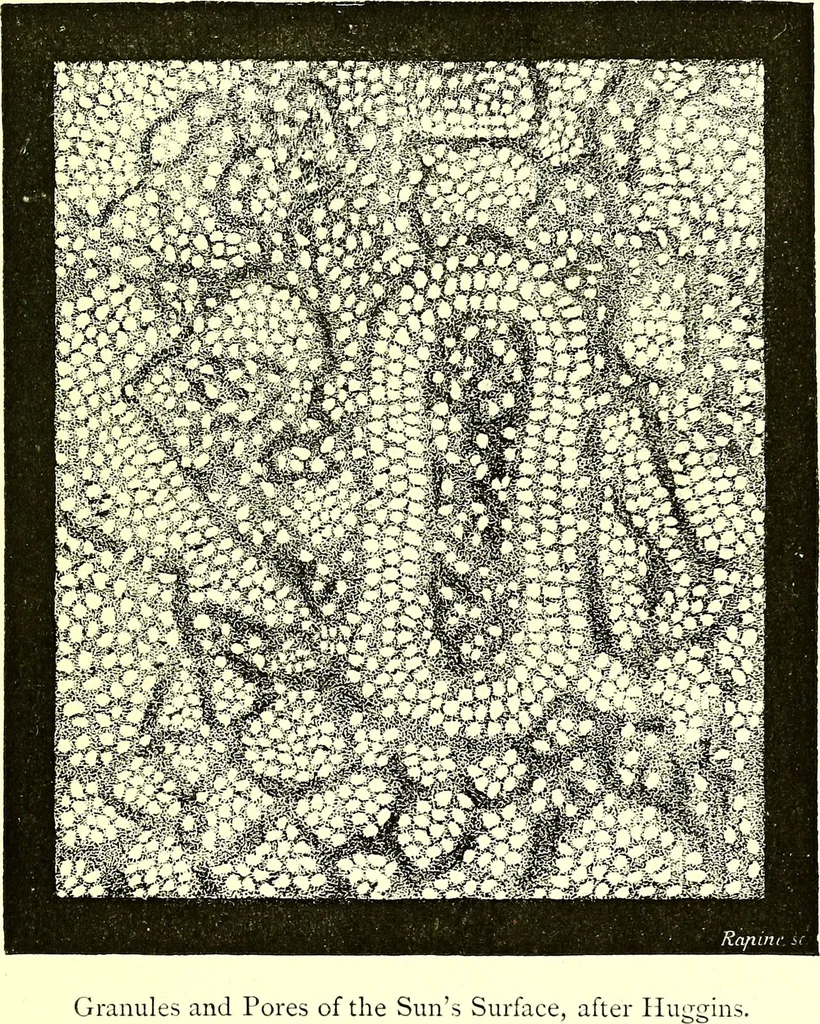 An illustration from Spectrum analysis in its application to terrestrial substances, and the physical constitution of the heavenly bodies / familiarly explained by H. Schellen ; translated from the second enlarged and revised German edition by Jane and Caroline Lassell ; edited with notes by William Huggins ; with numerous woodcuts and coloured plates, and Ångström's and Kirchhoff's maps., 1872, leaf 317
