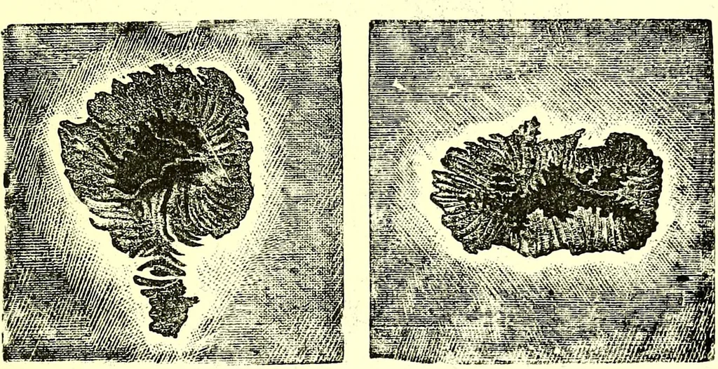 An illustration from Spectrum analysis in its application to terrestrial substances, and the physical constitution of the heavenly bodies / familiarly explained by H. Schellen ; translated from the second enlarged and revised German edition by Jane and Caroline Lassell ; edited with notes by William Huggins ; with numerous woodcuts and coloured plates, and Ångström's and Kirchhoff's maps., 1872, leaf 319
