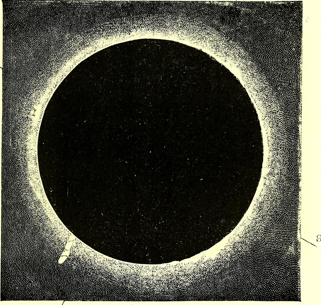 An illustration from Spectrum analysis in its application to terrestrial substances, and the physical constitution of the heavenly bodies / familiarly explained by H. Schellen ; translated from the second enlarged and revised German edition by Jane and Caroline Lassell ; edited with notes by William Huggins ; with numerous woodcuts and coloured plates, and Ångström's and Kirchhoff's maps., 1872, leaf 369
