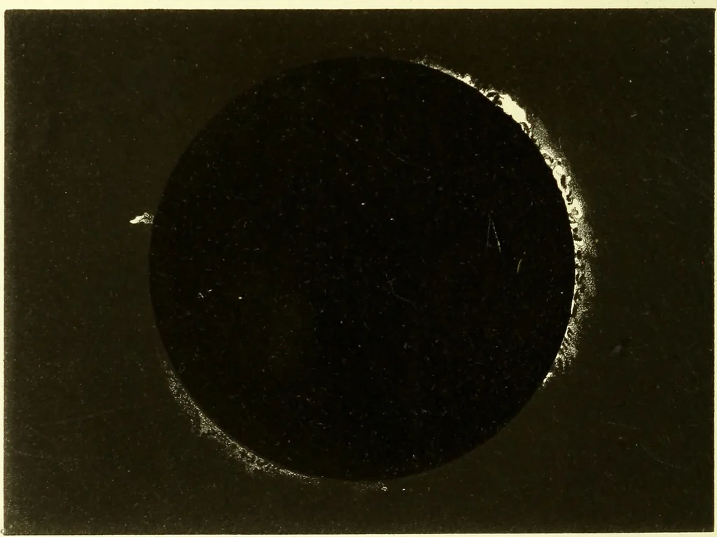 An illustration from Spectrum analysis in its application to terrestrial substances, and the physical constitution of the heavenly bodies / familiarly explained by H. Schellen ; translated from the second enlarged and revised German edition by Jane and Caroline Lassell ; edited with notes by William Huggins ; with numerous woodcuts and coloured plates, and Ångström's and Kirchhoff's maps., 1872, leaf 372